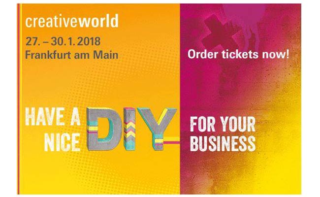 Creativeworld 27-30 January 2018 Frankfurt